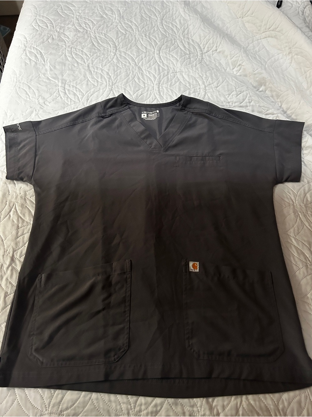 Carhartt Mens Work Scrub Top with Front Pockets